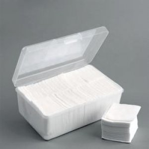 Click Eco Friendly High-Quality Non-Woven Cotton Disposable Square 100% Cotton Makeup Remover Pad