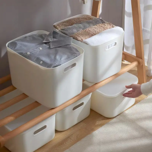 URU Wholesale Daily Necessity Durable Plastic Storage Box with Two Type Lids