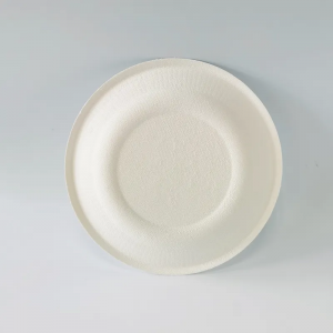 Disposable Biodegradable ODM Oill Proof Dinner Plates For Restaurant Sugarcane Bagasse Party Paper Plates Set